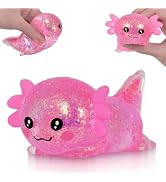 Puffwize Axolotl Squishy Toy, Cute Slow Rising Fidget Toy for Stress Relief, Soft Squeeze Sensory...
