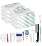 Travel Size Toiletries Kits Disposable Toiletry Set in Bulk, Portable Trial Size Personal Hygiene...