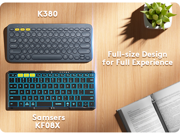 samsers foldable keyboard with backlight