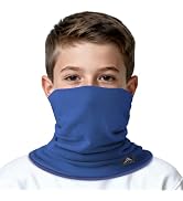GXCROR Kid Winter Neck Warmer, Reversible Fleece Gaiter Scarf, Windproof Face Mask