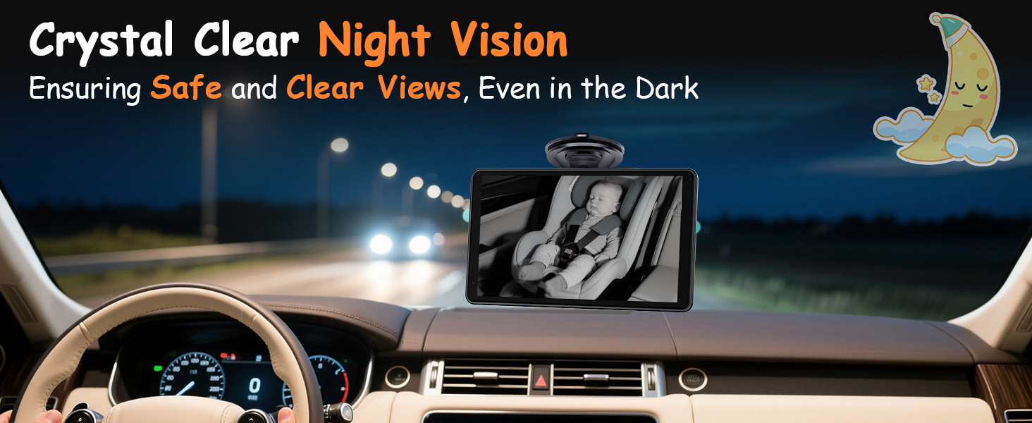 camera for car baby monitor with clear night view