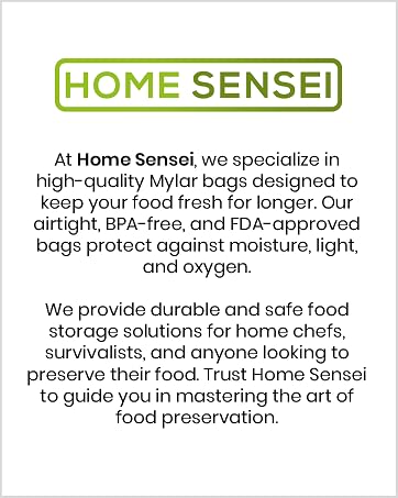 Home Sensei Quality mylar bags