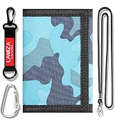 Kids Wallet for Boys Girls Teens Trifold, Canvas Toddler Wallet for Boys, Cute Zipper Wallets You...