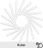 Koogel 40 Packs Clear Plastic Ruler, 12 Inch, Plastic Measuring Tool with Centimeter and Millimet...