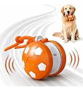 SilveWillo Smart Self Play Soccer Interactive Electric Automatic Moving Rolling Dog Chase Teaser ...