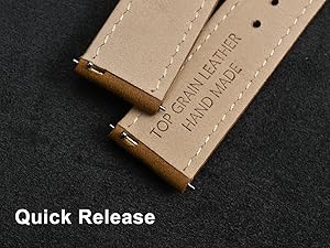 the top grain leather hand made logo