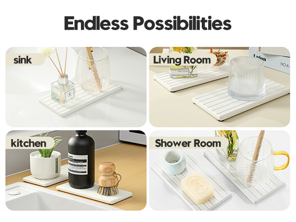 Bathroom Vanity Toothbrush Bottle Dispenser Soap Dish Rack