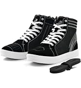 IRON JIA'S Motorcycle Shoes for Men, Anti-Slip Breathable Street Casual Motorcycle Riding Boots w...