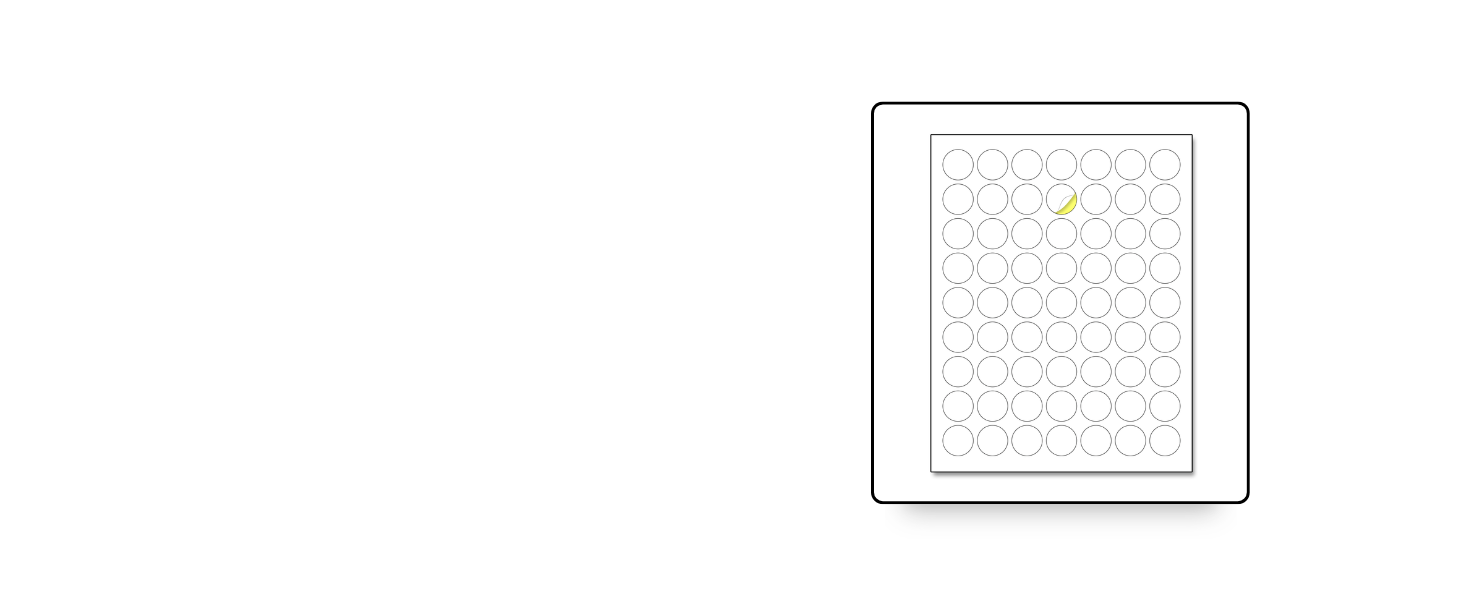 1 Round Printer Labels