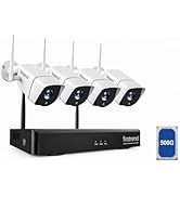 (2026 New) Firstrend WiFi Wireless Security Camera System, 8Ch NVR with CCTV Bullet Cameras No Mo...