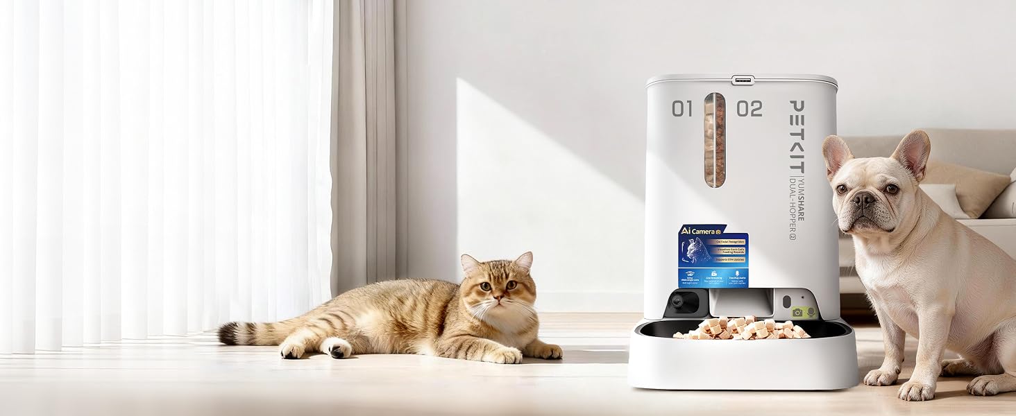 petkit automatic cat feeder with camera