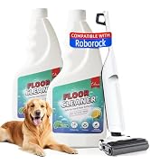 Calvana (2-Pack) 16.9fl.oz Floor Cleaner for Pet Owners, Lemon Scent Floor Cleaning Solution, Com...