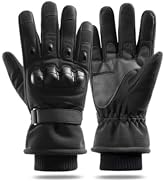 KEYSDEX Winter Motorcycle Gloves,Windproof Touchscreen Gloves,Warm Cold Weather Riding Gloves for...