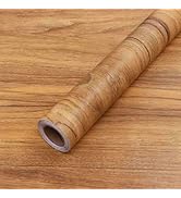 COSNIGHT Wood Grain Contact Paper Peel and Stick Wallpaper Self Adhesive Wall Paper for Counterto...