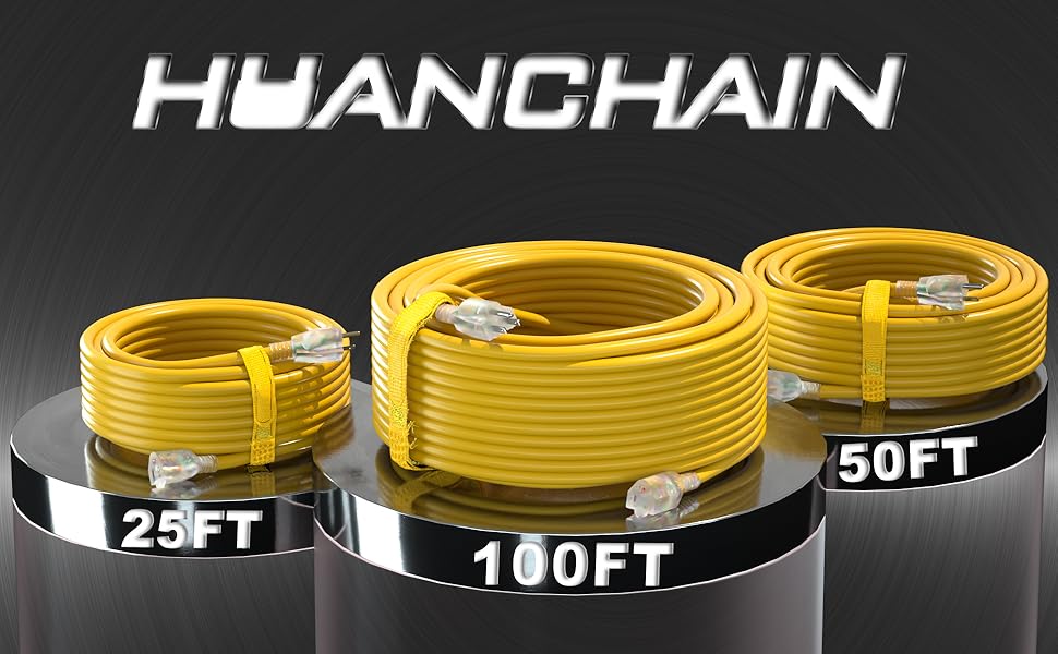 12/3 extension cord yellow