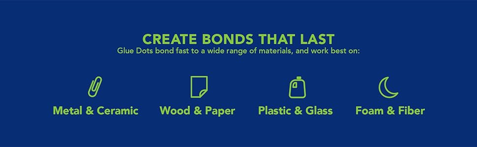 Glue dots materials