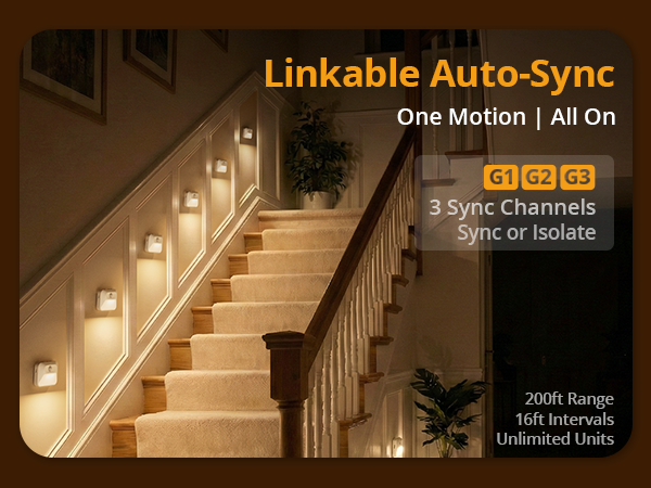 linkable auto-sync step light