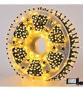 QITONG 500LED Warm White Christmas Lights, 165ft Christmas String Lights Outdoor Waterproof with ...