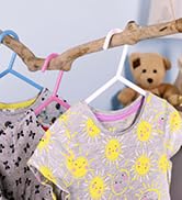 Kids hangers for children's clothes plastic baby and toddler hanging storage for nursery closet