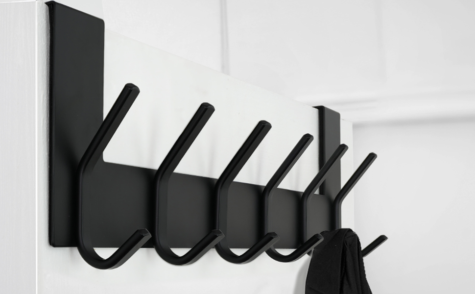 Over the door hooks black