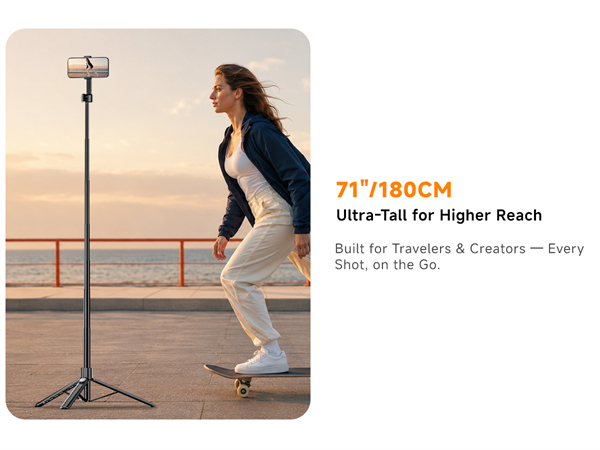 magnetic tripod tripode for iphone selfie stick compact travel portable tripod content creators