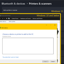 Windows bluetooth settings screen shot