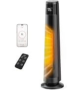 FLANUR PTC Ceramic Space Heaters for Indoor Use, 1500W WiFi Electric Heater | Tower Heater for La...