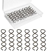 Spiral Bobby Pins Brown with Storage Tin, 20 Pcs Spin Pins for Hair (2 Inch), Premium Spiral Hair...