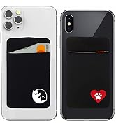 2 Pack of Back of Phone Card Holder Gecko Adhesive Phone Wallet for Phone Case Stick on – Cat & D...