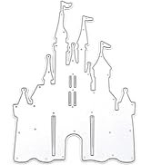 Silver Metal Die Cuts Castle Cutting Dies Stencils DIY Cutting Template for Scrapbook Album Paper...