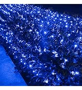 Lomotech 12ft x 5ft 360 LED Connectable Christmas Net Lights, 8 Modes Low Voltage Mesh Fairy Stri...