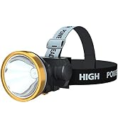ODEAR Rechargeable Headlamp, Super Bright LED Head Lamp Flashlight Waterproof Headlight with Buil...