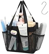 F-color Mesh Shower Caddy Portable Stand Up - 8 Pockets Dorm Room Essentials for Guys Girls with ...