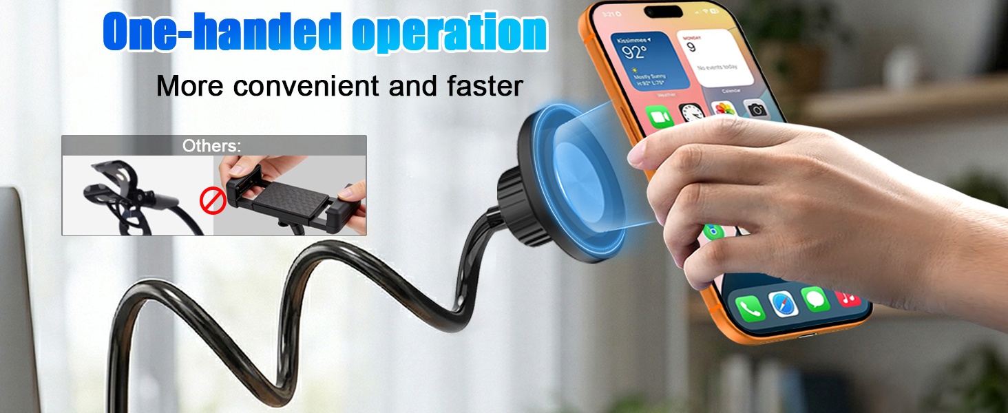 gooseneck phone holder for bed