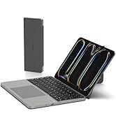 MicroPack Foldable Bluetooth Keyboard with Touchpad & Stand, PU Leather Cover, 500mAh Battery. Ul...