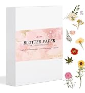 Aboofx 42 Sheets Blotting Paper for Flower Press, Large 8 x 11.5 inch A4 Highly Absorbent and Reu...