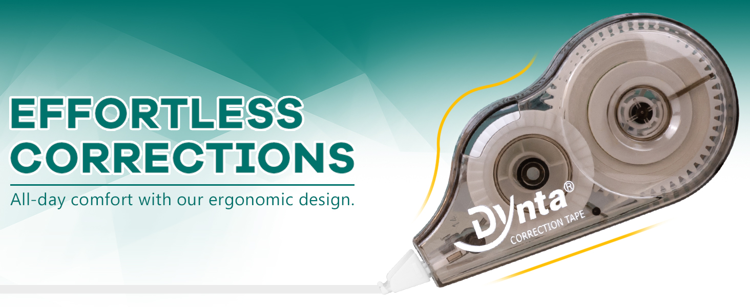 An ergonomic design enables you to make corrections comfortably during the entire workday
