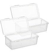 ULTECHNOVO 2Pcs Transparent Bread Storage Box Leakproof Kitchen Condiment Organizer for Breads Sp...
