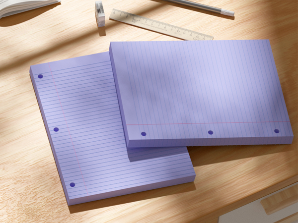 Loose leaf paper 8x10