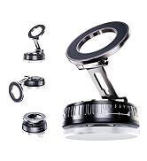 Briteroh Premium Car Phone Holder - 360° Rotatable, Universal Fit 4-7" Devices, Stable for Road T...