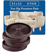 Fursafe&Q Rubber Caster Cups, Non Slip Furniture Pads Hardwood Floors-Furniture Coasters Cups wit...