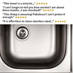 stainless steel cleaner cleaning wipes polish appliances streak free sink water marks residue grease