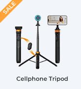 K&F Concept 63'' Magnetic Selfie Stick Tripod for iPhone, Lightweight Cellphone Stand with Wirele...