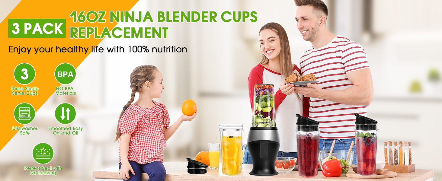 ninja cups for blender 16 oz
