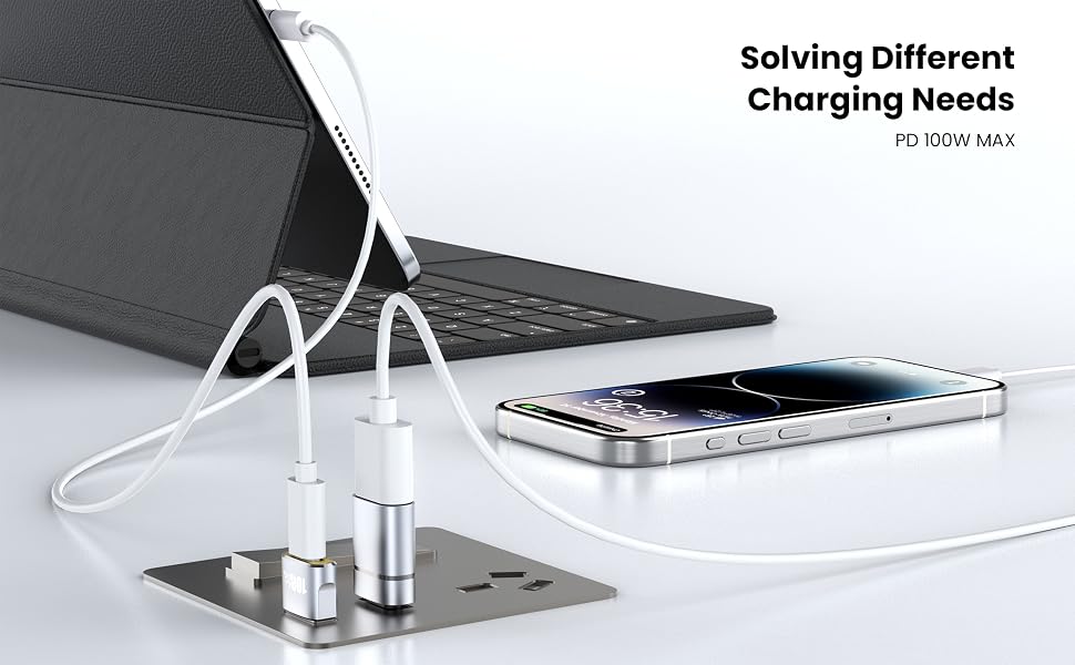 usb male to C female adapter and usb c male to usb a female 2.0 adapters