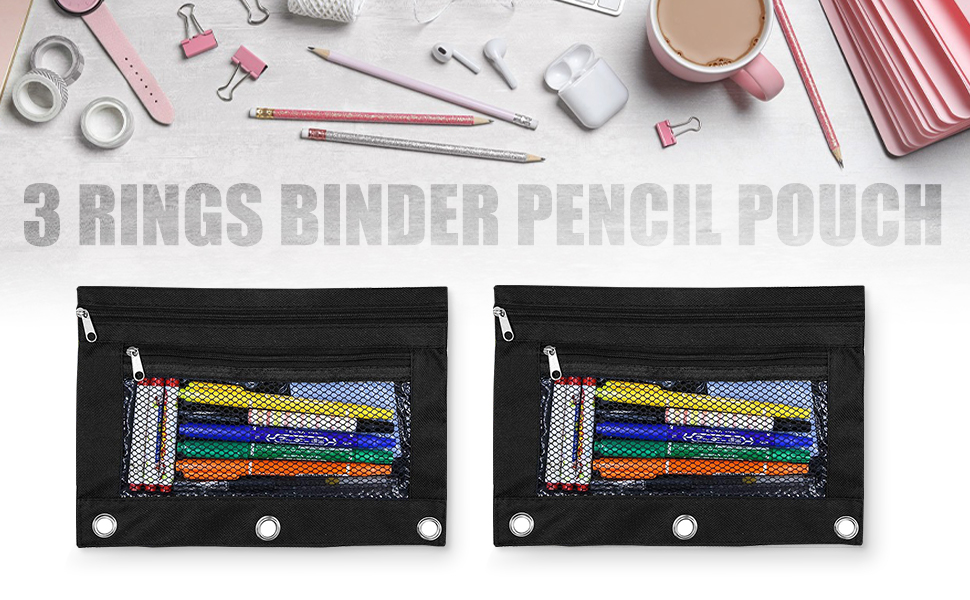 3 ring binder pouch