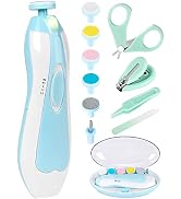 Baby Nail Trimmer Electric-12 in 1 Baby Nail Clippers Safe Baby Nail File Kit with a Nail Clipper...