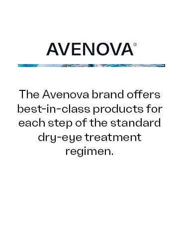 The Avenova Brand offers best-in-class products for dry eye treatment