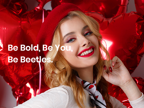 Beetles Red Gel Polish Set