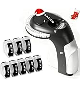 EazeID Manual Embossed Label Maker Machine with 8 Tapes, Embossing Label Maker, Old School Emboss...